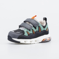 144316-11 чер-зел полуботинки ясельная, малодетская Комбинирован.